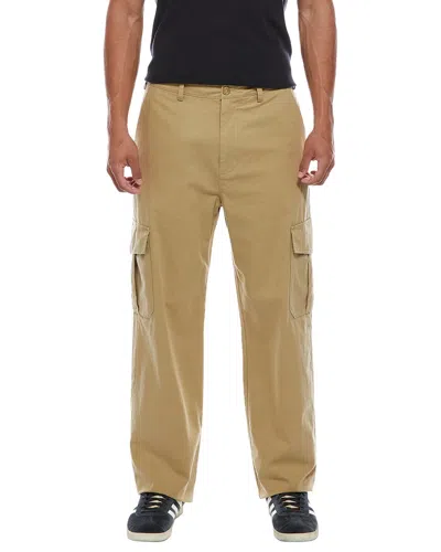 Vince Linen-blend Cargo Pant In Yellow