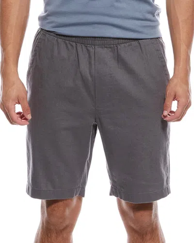 Vince Linen-blend Short In Gray