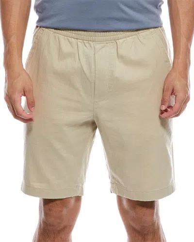 Vince Linen-blend Short In Neutral