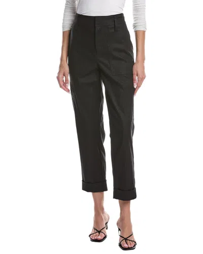 Vince Linen-blend Utility Pant In Black