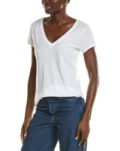 Vince Little Boy V-neck T-shirt In White