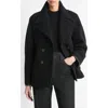 Vince Lofty Belted Double-breasted Jacket In Black