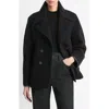 Vince Lofty Belted Double-breasted Jacket In Black