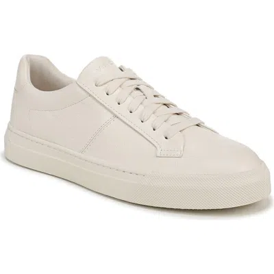 Vince Lomas Leather Sneaker In Pebble White