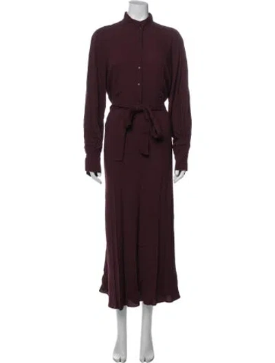 Pre-owned Vince Long Dress W/ Tags In Burgundy