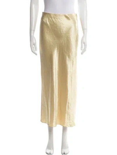 Pre-owned Vince Long Skirt In Gold
