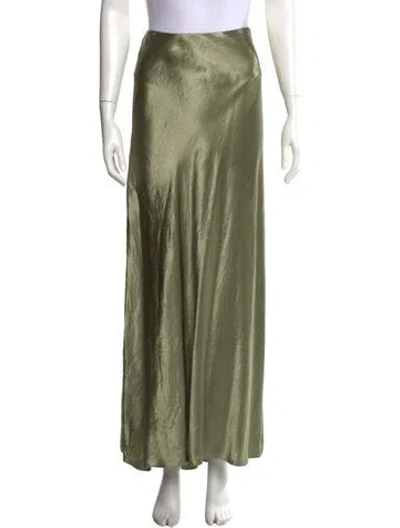 Pre-owned Vince Long Skirt In Green