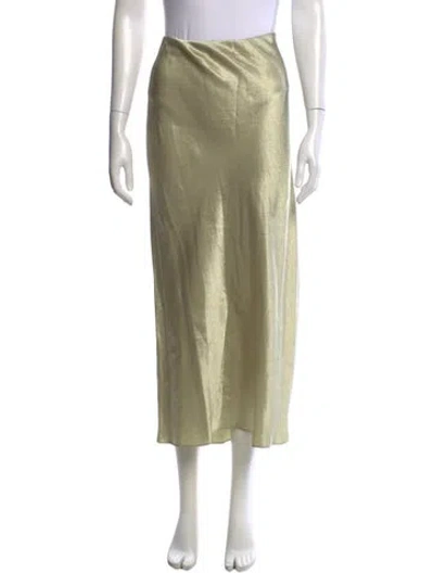 Pre-owned Vince Long Skirt In Green