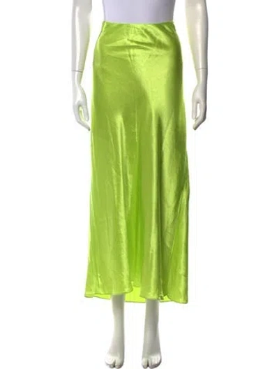 Pre-owned Vince Long Skirt In Green