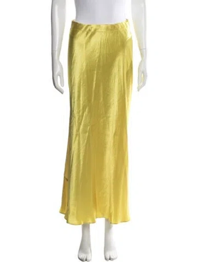 Pre-owned Vince Long Skirt In Yellow