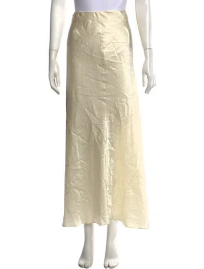 Pre-owned Vince Long Skirt In Yellow