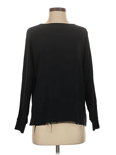 Pre-owned Vince Long Sleeve Blouse In Black