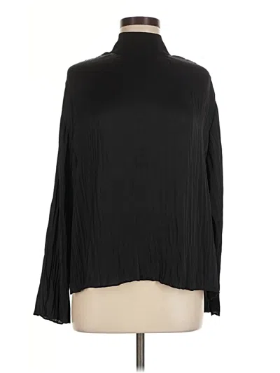 Pre-owned Vince Long Sleeve Blouse In Black