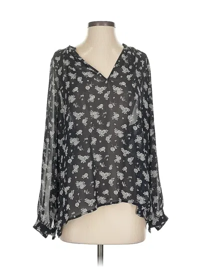 Pre-owned Vince Long Sleeve Blouse In Gray