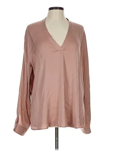 Pre-owned Vince Long Sleeve Blouse In Pink