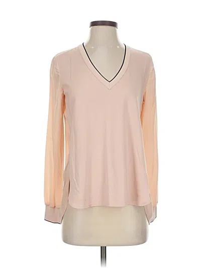Pre-owned Vince Long Sleeve Blouse In Pink