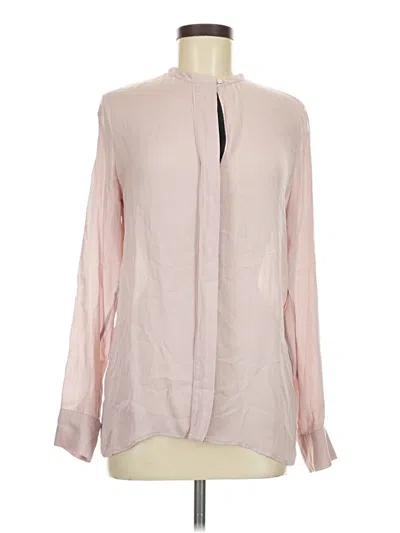 Pre-owned Vince Long Sleeve Blouse In Pink