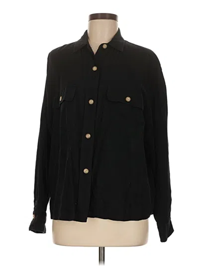 Pre-owned Vince Long Sleeve Button Down Shirt In Black