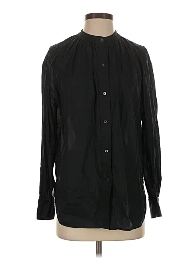 Pre-owned Vince Long Sleeve Button Down Shirt In Black