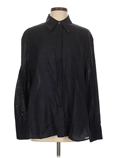 Pre-owned Vince Long Sleeve Button Down Shirt In Black
