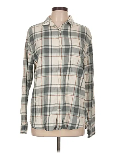 Pre-owned Vince Long Sleeve Button Down Shirt In Gray
