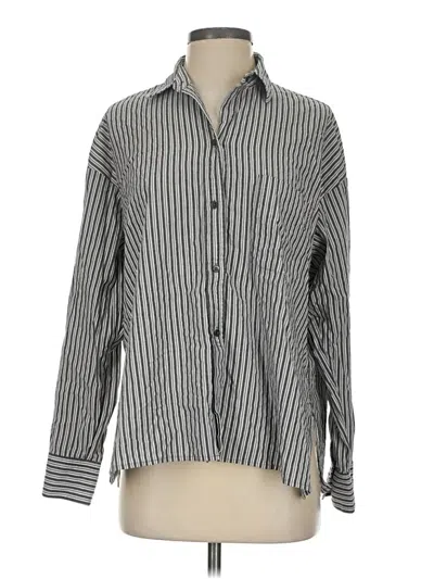Pre-owned Vince Long Sleeve Button Down Shirt In Gray
