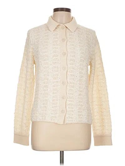 Pre-owned Vince Long Sleeve Button Down Shirt In Ivory