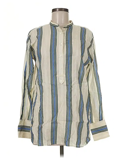 Pre-owned Vince Long Sleeve Button Down Shirt In Ivory