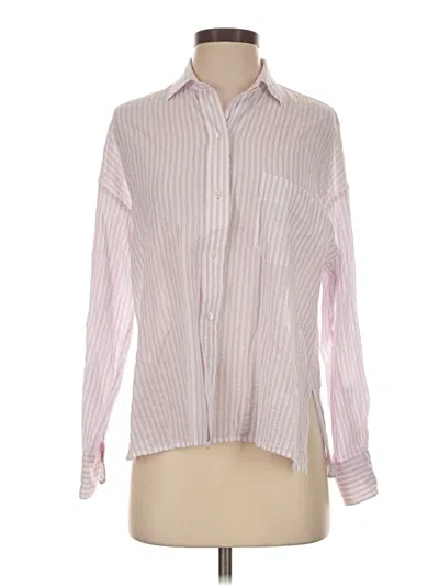 Pre-owned Vince Long Sleeve Button Down Shirt In Pink