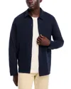 Vince Long Sleeve Button Front Shirt In Blue