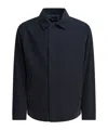 Vince Collared Long Sleeve Buttoned Cuffs Side Pockets In Blue