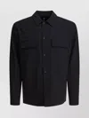 Vince Long Sleeve Chest Pocket Jackets In Black
