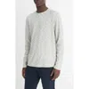 Vince Double Knit Sweater In Blue Cloud/off White