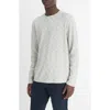 Vince Double Knit Sweater In Blue Cloud/off White