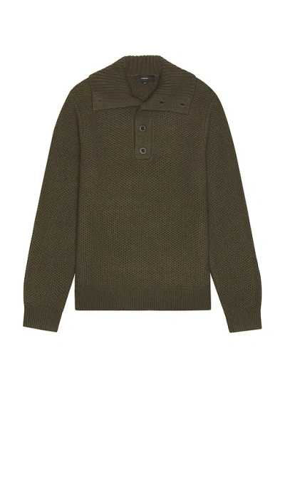 Vince Long Sleeve Mockneck Sweater In Multi