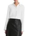 VINCE LONG SLEEVE PEARL BUTTON BLOUSE