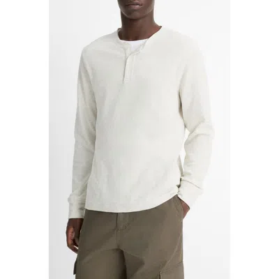 VINCE VINCE LONG SLEEVE PIMA COTTON HENLEY