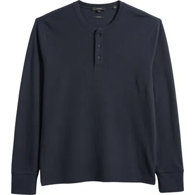 VINCE VINCE LONG SLEEVE PIMA COTTON HENLEY