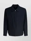 Vince Long Sleeve Point Collar Side Pocket Jackets In Blue