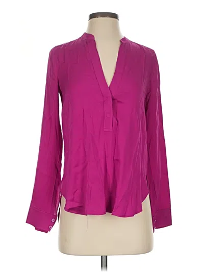 Pre-owned Vince Long Sleeve Polo Shirt In Pink