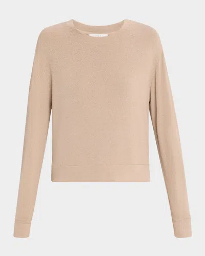 Vince Long-sleeve Pullover In Smokey Quartz