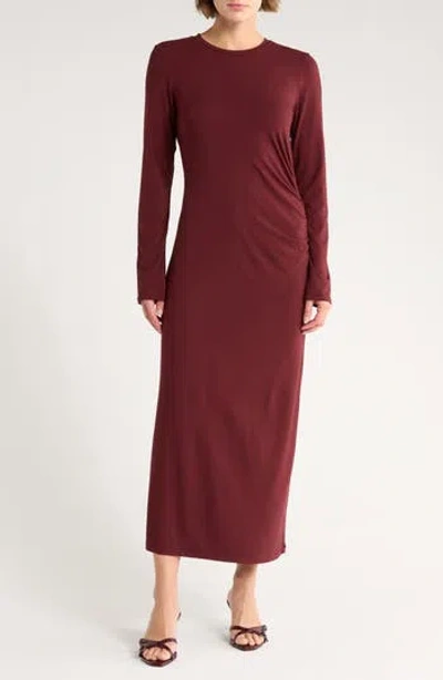 Vince Long Sleeve Ruched Dress