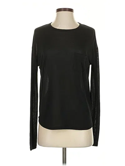 Pre-owned Vince Long Sleeve T-shirt In Black