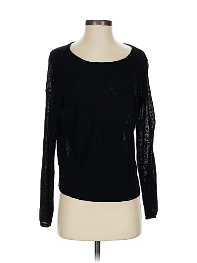 Pre-owned Vince Long Sleeve T-shirt In Black