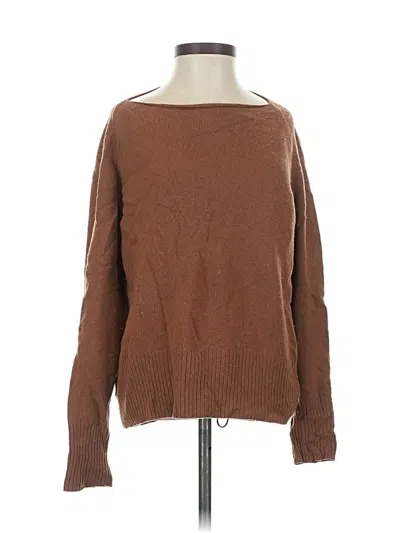 Pre-owned Vince Long Sleeve T-shirt In Brown