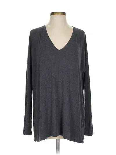 Pre-owned Vince Long Sleeve T-shirt In Gray