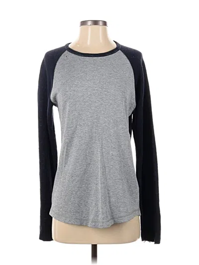 Pre-owned Vince Long Sleeve T-shirt In Gray