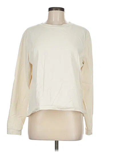 Pre-owned Vince Long Sleeve T-shirt In White