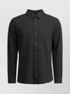 Vince Long Sleeve Textured Fabric Shirts Collection In Black