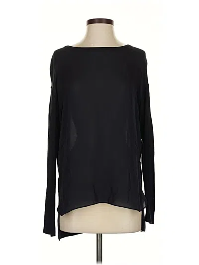 Pre-owned Vince Long Sleeve Top Black Boatneck Tops